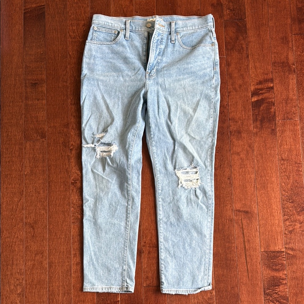 Light Blue Distressed Jeans